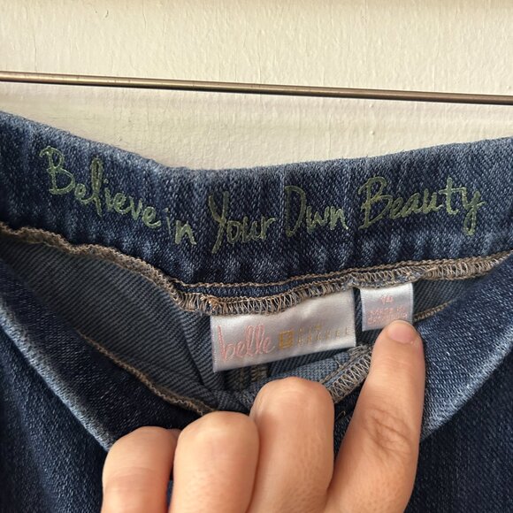 Believe In Your Own Beauty Bermuda Shorts Womens Size 14 Pockets Pull On - Picture 2 of 5